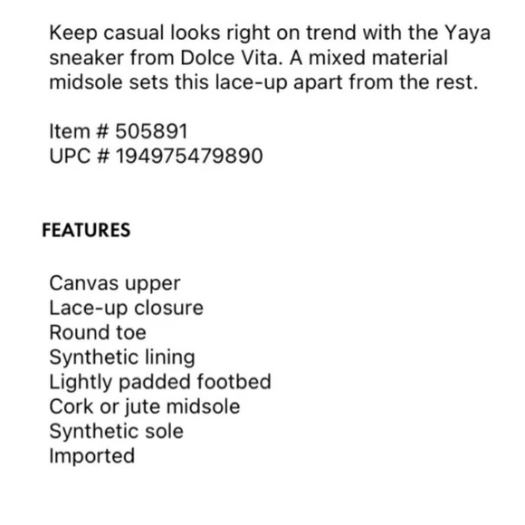 Like new Dolce Vita YaYa Gray Canvas Platform Sneaker size 8 - Picture 4 of 9